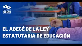 Ley estatutaria de educación: ministra Aurora Vergara explica los puntos más importantes
