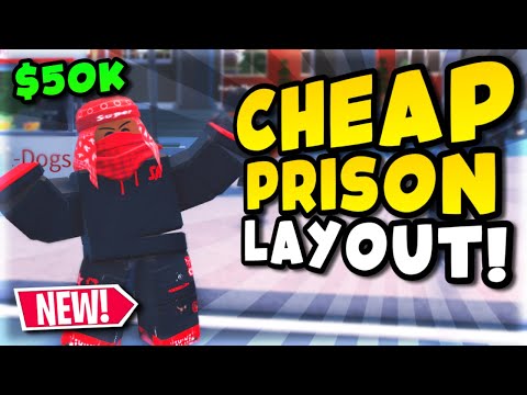 The CHEAPEST 85 PRISONER LAYOUT in Roblox MY PRISON (50K)