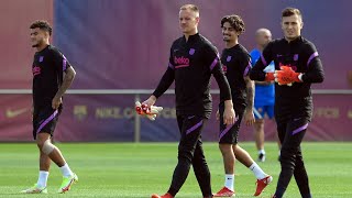 Depay & Barcelona train ahead of Bayern UCL clash, as Fati continues recovery｜Champions League 欧冠