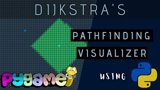 Dijkstra's Path Finding Visualizer using Python Pygame (Shortest Pathfinding Algorithm)