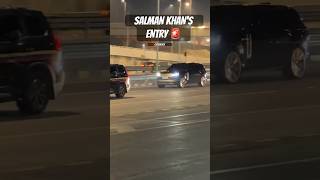 INDIAN SUPERSTAR SALMAN KHAN’S ENTRY WITH HIGH POLICE SECURITY CONVOY IN MUMBAI #SHORTS#INDIA#CAR#RR