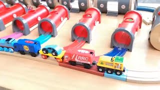 Thomas Fire Engine, Brio Train Toys Fire Truck, Police Cars,  Wooden Railway Toy Vehicles for Kids