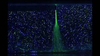 09 混合流れ 液体噴流 UV LumisisMarker Green Blue 10um