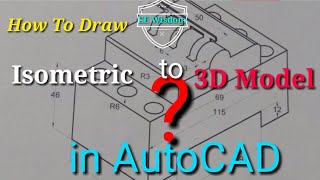 How to draw Isometric to 3D model of MCB in AutoCAD | EE Wisdom