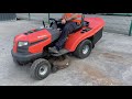 unreserved 2009 husqvarna ride on petrol lawnmower