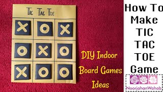 Tic tac toe Game at Home // Lockdown indoor Games Ideas // Board game ideas for Kids