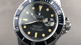 Rolex Submariner 16800 Rolex Watch Review