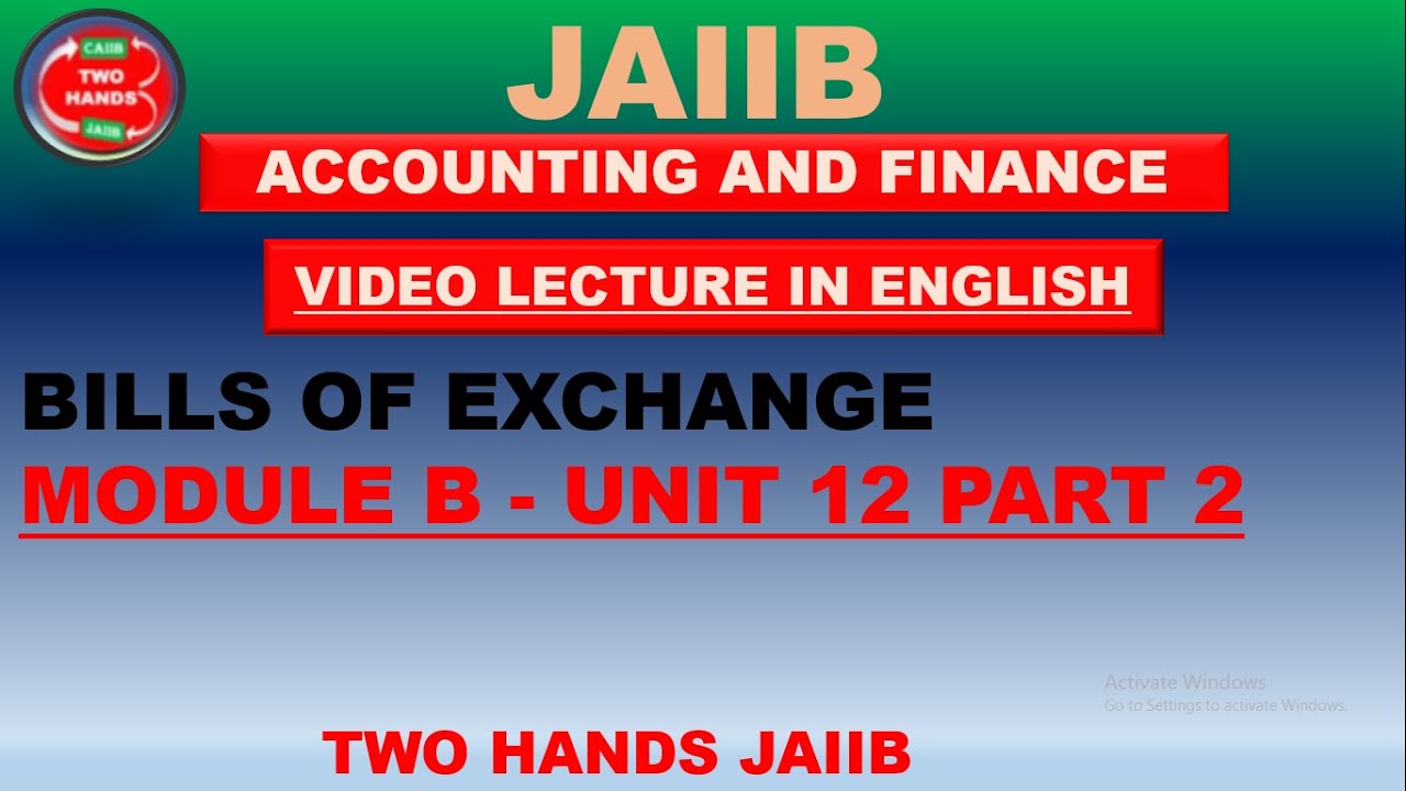 ENGLISH VIDEO LECTURE ACCOUNTING AND FINANCE | MODULE B UNIT 12 PART 2 ...