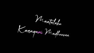 inkem inkem inkem kaavaale lyrical black screen status | black screen lyrics | Telugu | 8d song