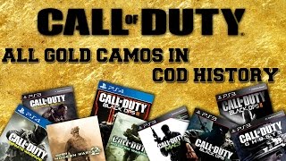 ALL GOLD CAMOS IN COD HISTORY | EVOLUTION OF GOLD CAMO IN CALL OF DUTY