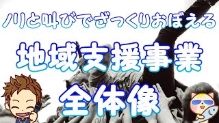 地域支援事業全体像（♪ノリと叫びでざっくりおぼえる地域支援事業全体像）