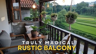 Transform Your Rustic Balcony into a Cozy Oasis | DIY Home Gardening & Decor Ideas