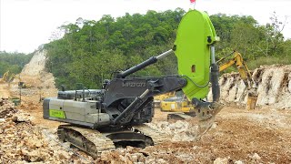 50 Ton Ripper Excavator Ripping Limestone Zoomlion ZE490EK-10