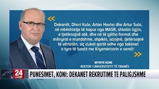 Akuzat e Ramës, reagon rektori i UT, Mynyr Koni