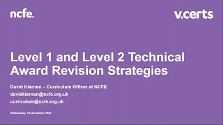 LEGACY – 1 and L2 Technical Award Revision Strategies