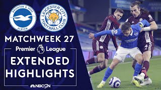 Brighton v. Leicester City | PREMIER LEAGUE HIGHLIGHTS | 3/6/2021 | NBC Sports