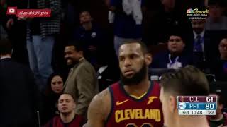 Cleveland Cavaliers vs Philadelphia Sixers   Full Game Highlights  April 6, 2018  NBA 2017 18