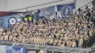 Ultras zenit ( nevski front ) away in Split ( Croatia )