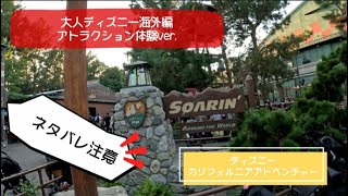 大人ディズニー海外編 アトラクション体験 ソアリン ネタバレ #ディズニーカリフォルニアアドベンチャー#カリフォルニアディズニー#アナハイムディズニー#海外ディズニー