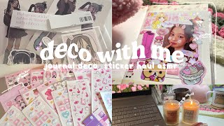 asmr deco with me 👚🌷 | stickers, journal deco, sticker haul