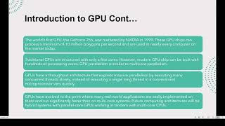 CS621 Short Lecture - 01 | Week 9 | Introduction to GPU | CS621| #KatHack #CS621 #networking