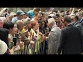 King Charles and Queen Camilla greet Sydneysiders after attending church service