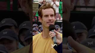 Andy Murray surprised by his kids in the crowd 🥹