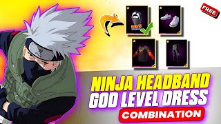 FREE FIRE NINJA HEADBAND GOD LEVEL DRESS COMBINATION ☠️NO TOP UP DRESS COMBINATION 🤯 TOP QUALITY