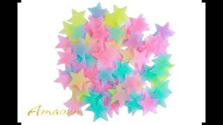 100 Pcs Glow in The Dark Stars for Ceiling or Wall Stickers Glowing Wall Decals Stickers