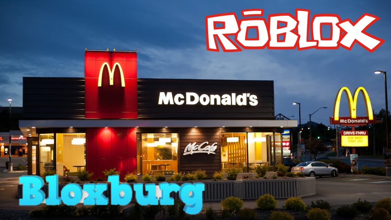 McDonald’s On Bloxburg Speed Build - YouTube