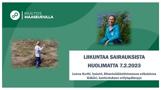 Liikuntaa sairauksista huolimatta