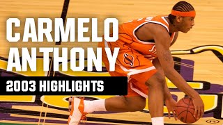 Carmelo Anthony highlights: Top March Madness plays