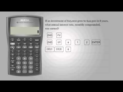 Interest rate – Texas Instruments BA II PLUS Interest rate – Texas Instruments BA II PLUS
