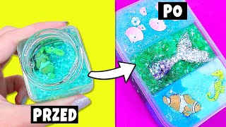 SLIME MAKEOVERS! Robię Mini Paletki Slime ze Znalezionych Starych Zepsutych Slime