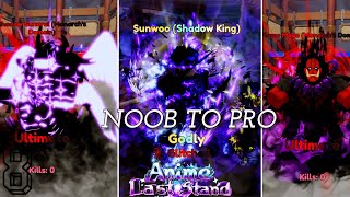 I GOT THE ALL NEW SUNWOO (SHADOW KING) NOOB TO PRO IN ANIME LAST STAND