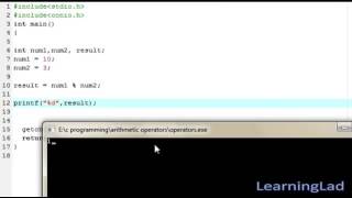 09 C Programming Video Tutorials for Beginners Arithmetic Operators with Examples