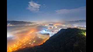 20240201三峽鳶山雲海琉璃光相機縮時4K