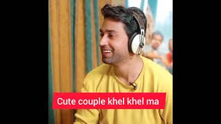 Bilal Abbas and Sajal Ali cute couple in khel khel ma || fashion style with naz