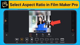 How to Select of Set Aspect Ratio of A Video in Film Maker Pro App || Size of Video in Youtube