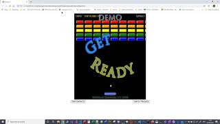First tinker with Javascript breakout game