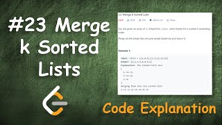 Merge k Sorted Lists | Live Coding with Explanation | Leetcode - 23