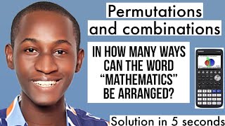 PERMUTATIONS AND COMBINATIONS USING SCIENTIFIC CALCULATOR (Casio fx-CG50)