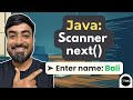 Java Program: Using next() Method of Scanner Class