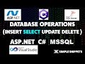 Select Data from database in ASP.NET with C#  - Database Operations in ASP.NET with C# & MSSQL