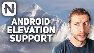 Trying the New Elevation (Shadow) Support in NativeScript