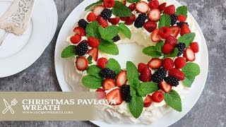 Christmas Pavlova Wreath