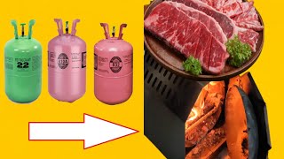 Make a Simple Metal BBQ oven Using Empty Gas Cylinder | Homemade Make A Metal