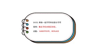 EXCEL如何替换一组字符串的部分字符？