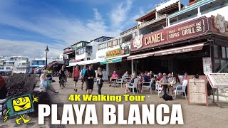 Playa Blanca - Lanzarote - Canary Islands Spain - 4K Walking Tour