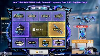 Buying New Unique Legendary Grau 5.56 - Sapphire Fangs by Opening TURQUOISE SNAKE Lucky Draw in CODM